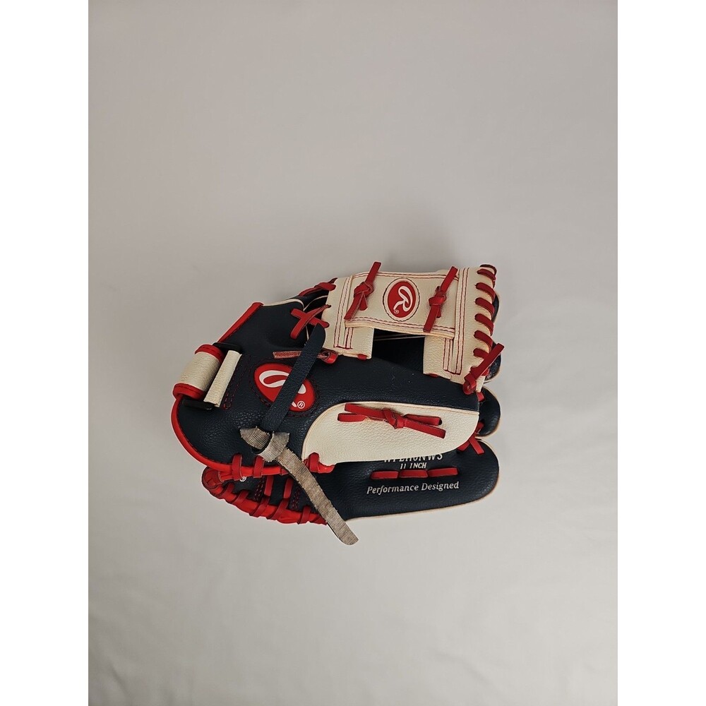 Rawlings Players Series 11" Youth RHT Baseball Glove Navy/Red/White WPL110NWS